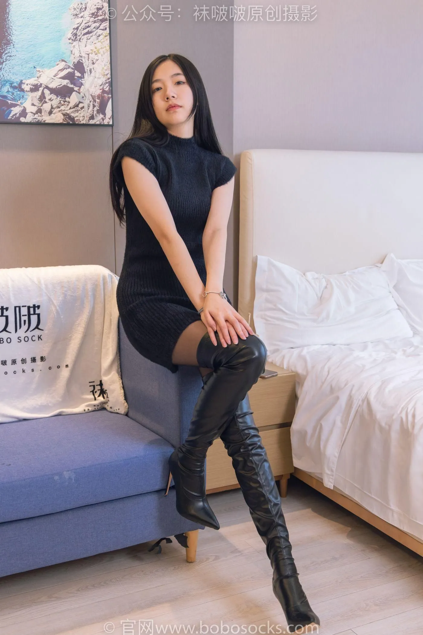 [BoBoSocks袜啵啵]NO.194 小甜豆-高跟长靴、凉鞋、黑丝、裸足 [140P]插图8